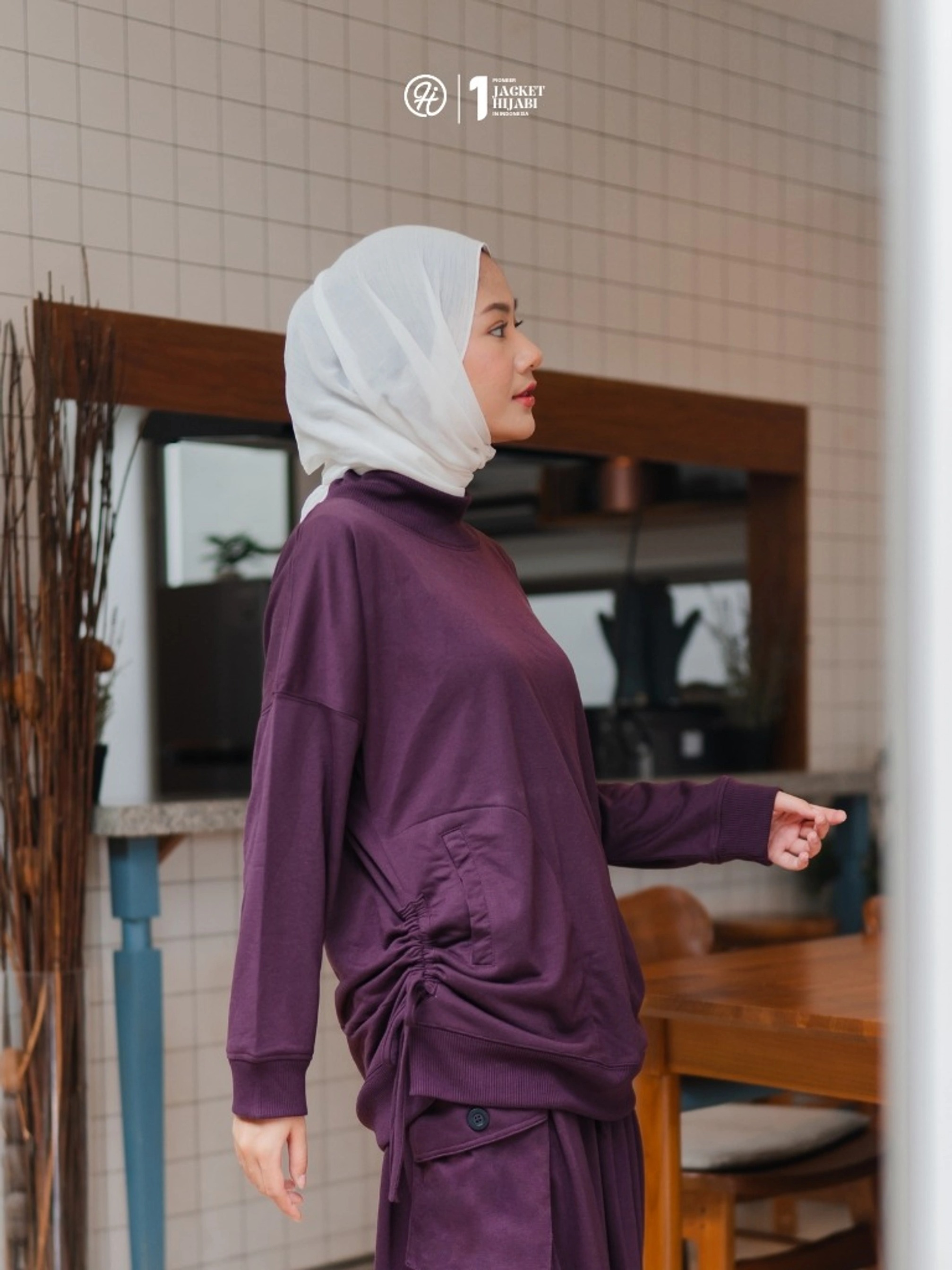 Hijacket Arumi: Jaket Muslimah Casual & Feminine Terbaik (Oversize)
