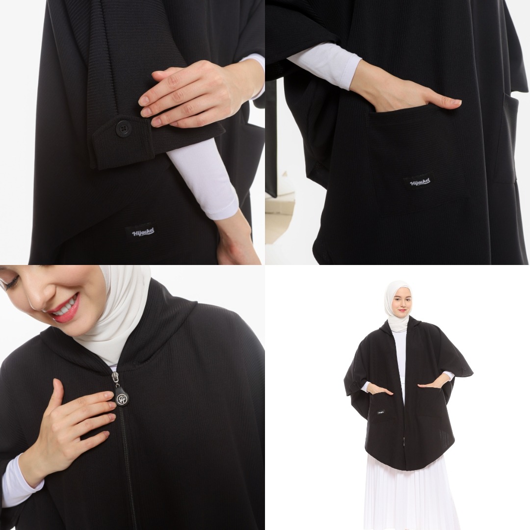 Hijacket Aisya: Cape Outer Muslimah Panjang yang Syar'i dan Elegan