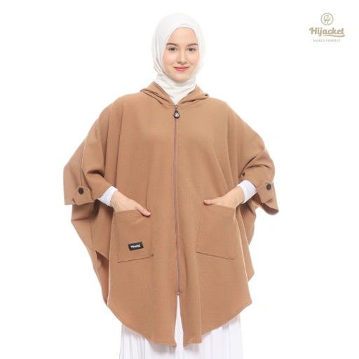 Image of Hijacket Aisya: Cape Outer Muslimah Panjang yang Syar'i dan Elegan