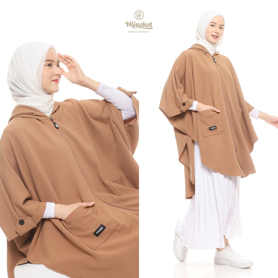 Hijacket Aisya: Cape Outer Muslimah Panjang yang Syar'i dan Elegan