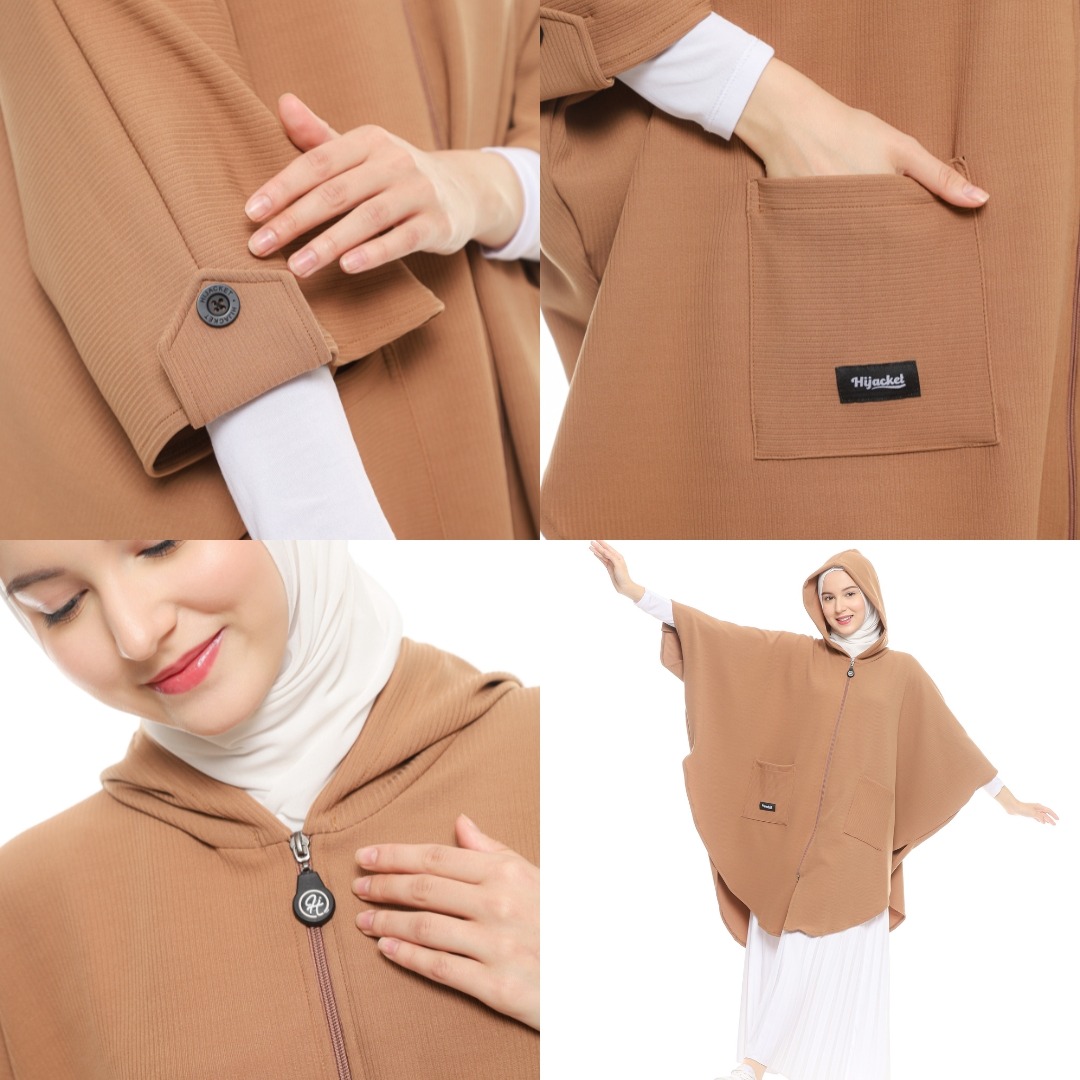 Hijacket Aisya: Cape Outer Muslimah Panjang yang Syar'i dan Elegan