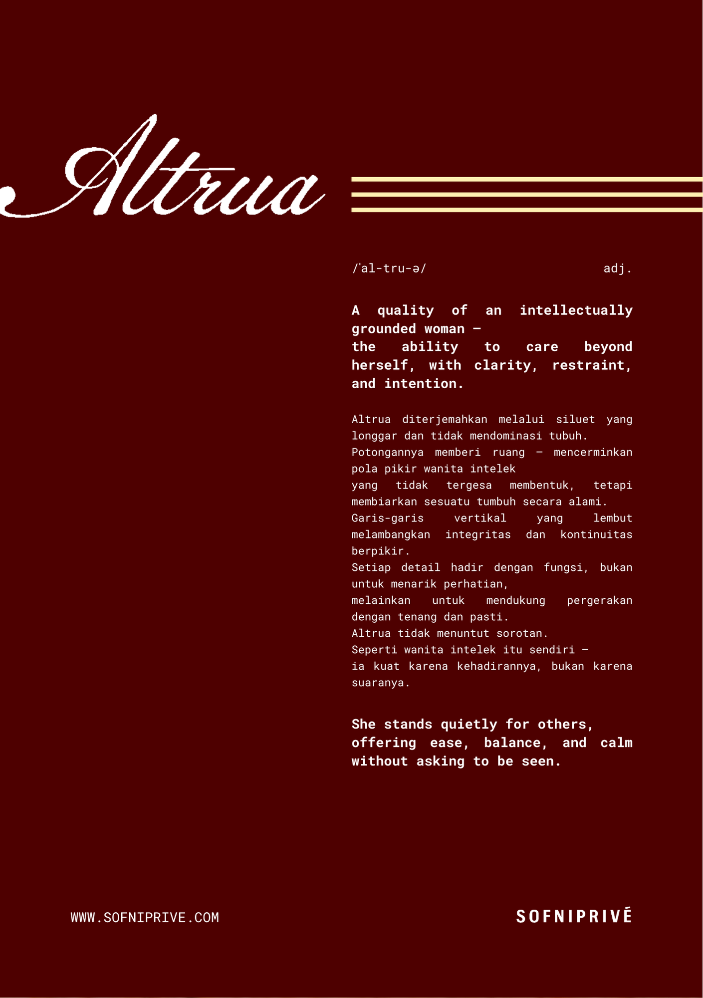 ALTRUA DRESS