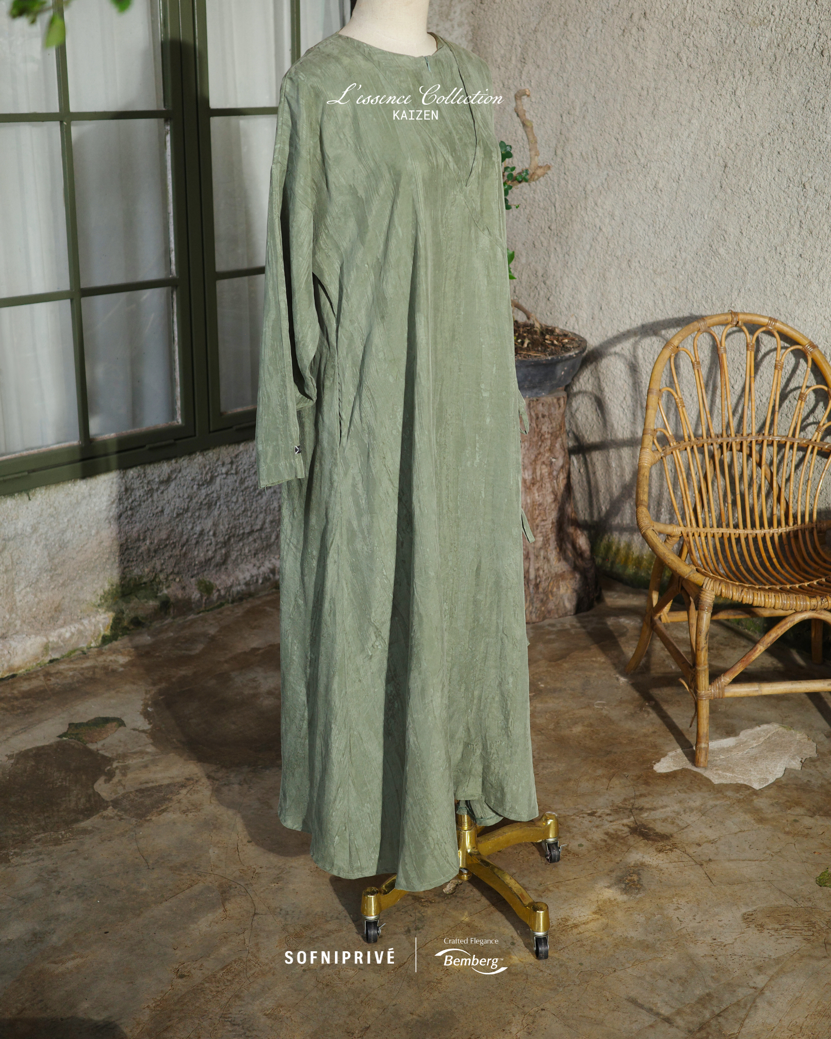 KAIZEN DRESS PISTACHIO