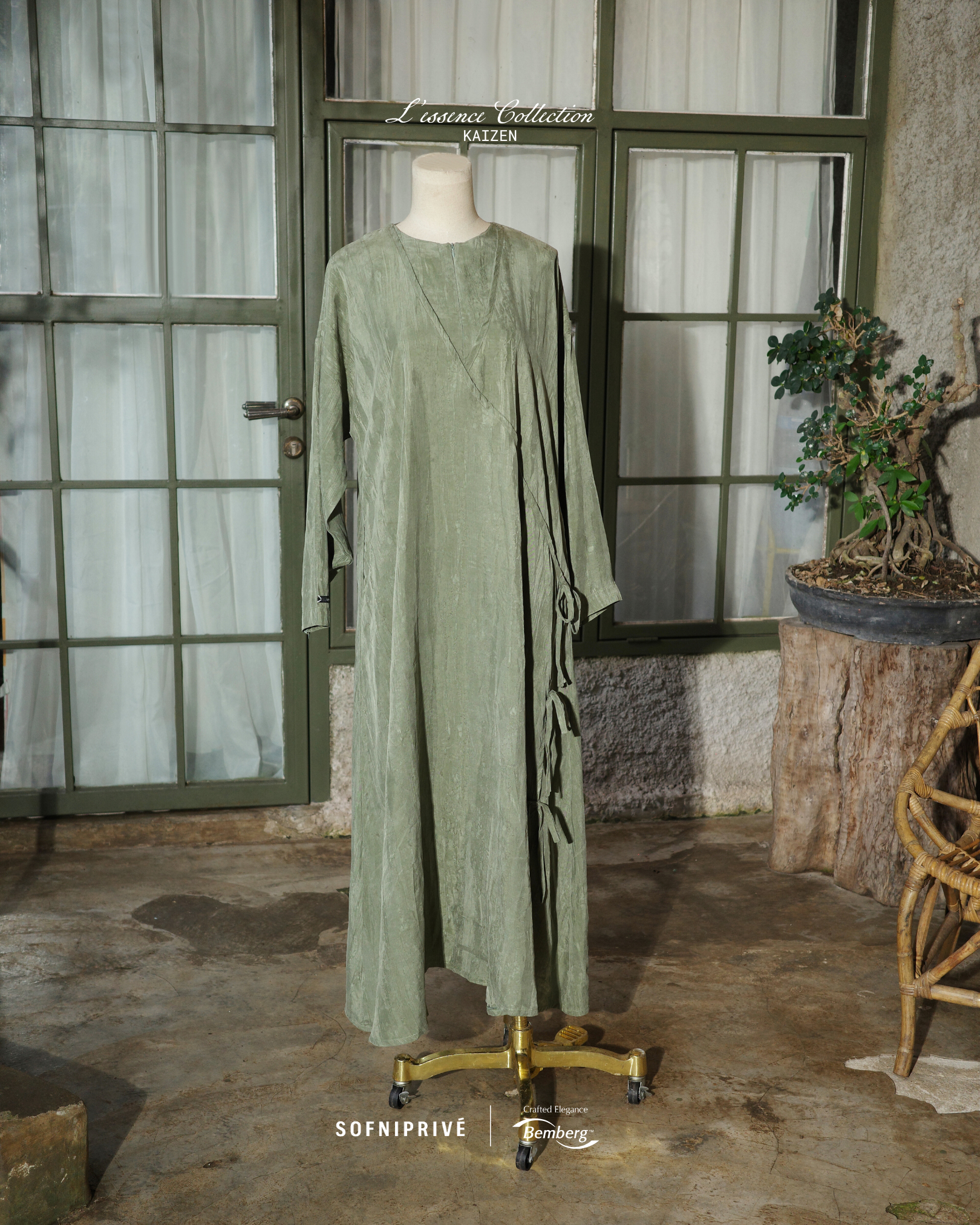 KAIZEN DRESS PISTACHIO