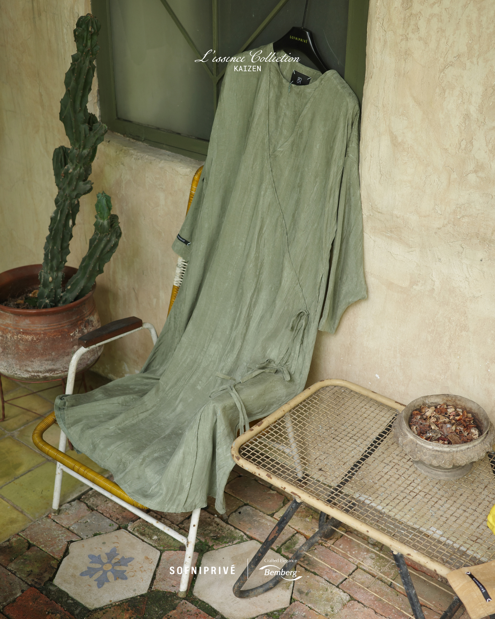 KAIZEN DRESS PISTACHIO