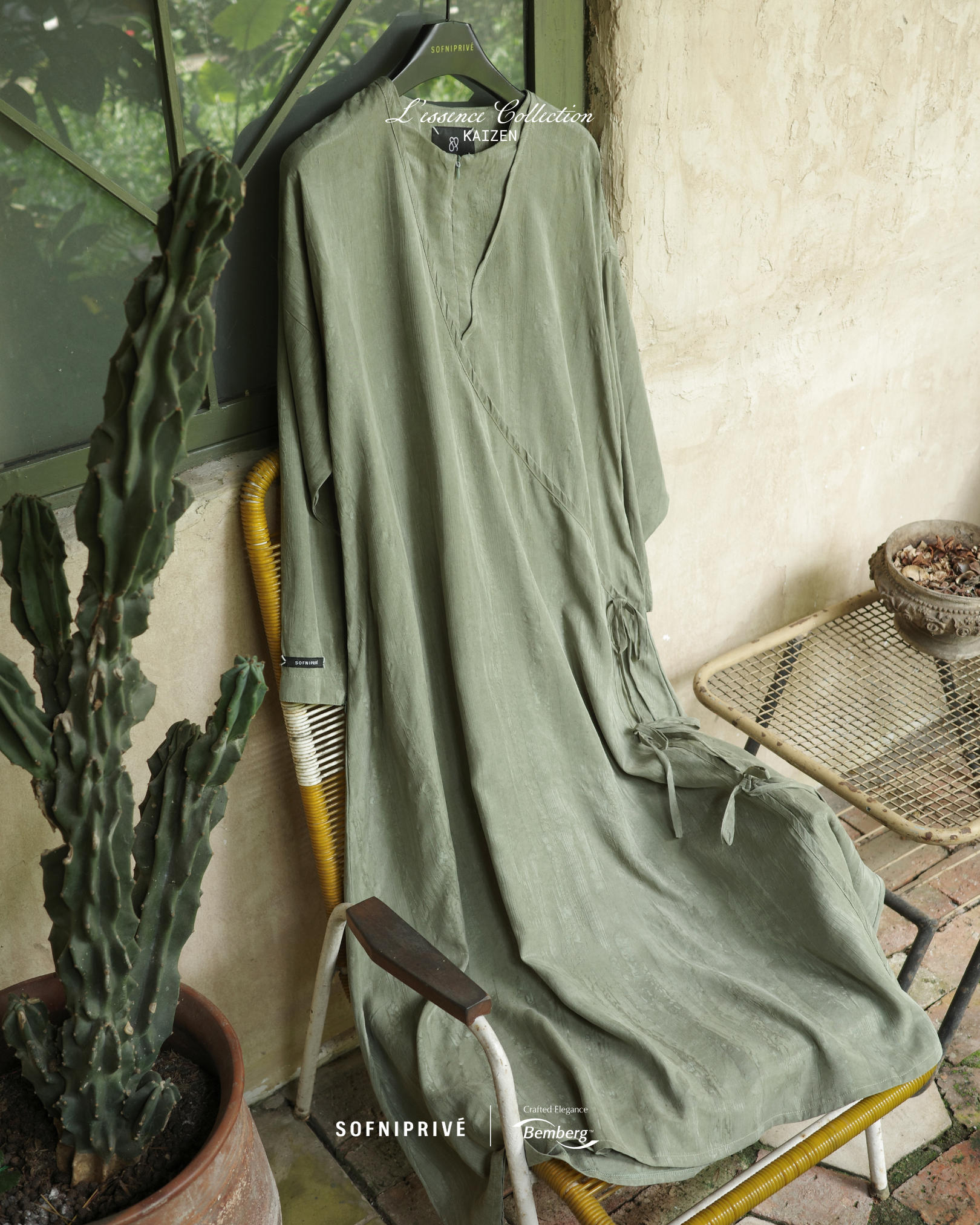 KAIZEN DRESS PISTACHIO