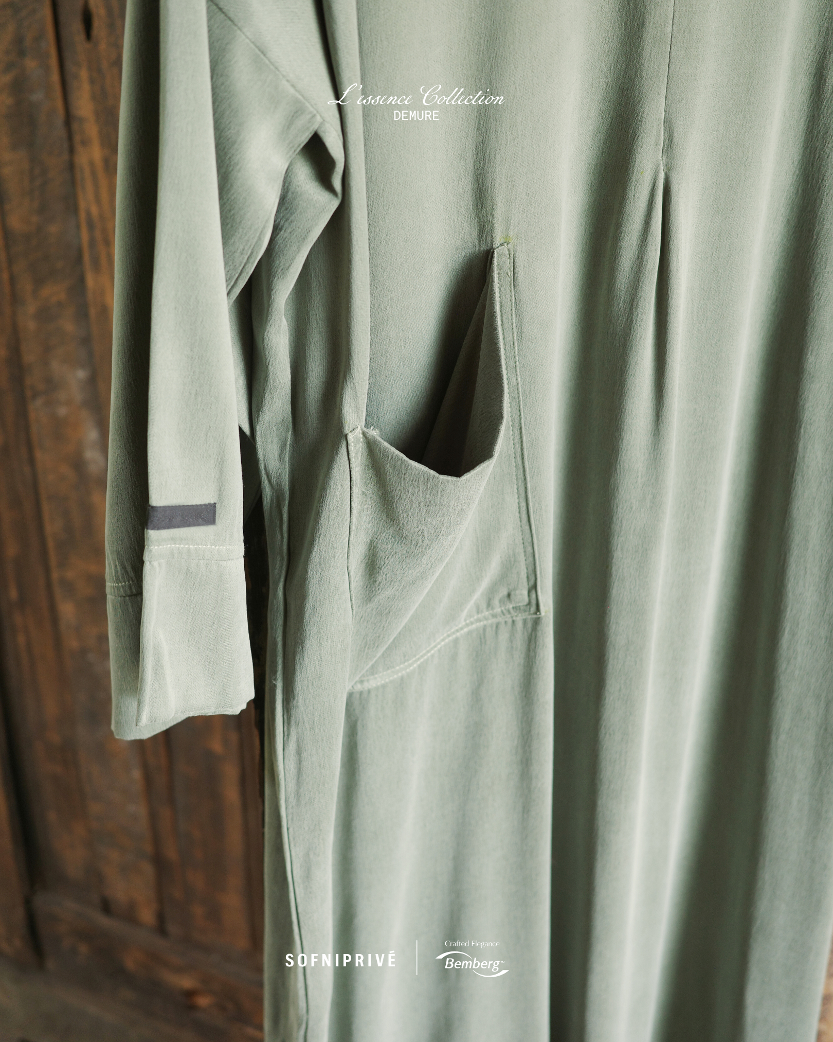 DEMURE DRESS ICEBERG GREEN