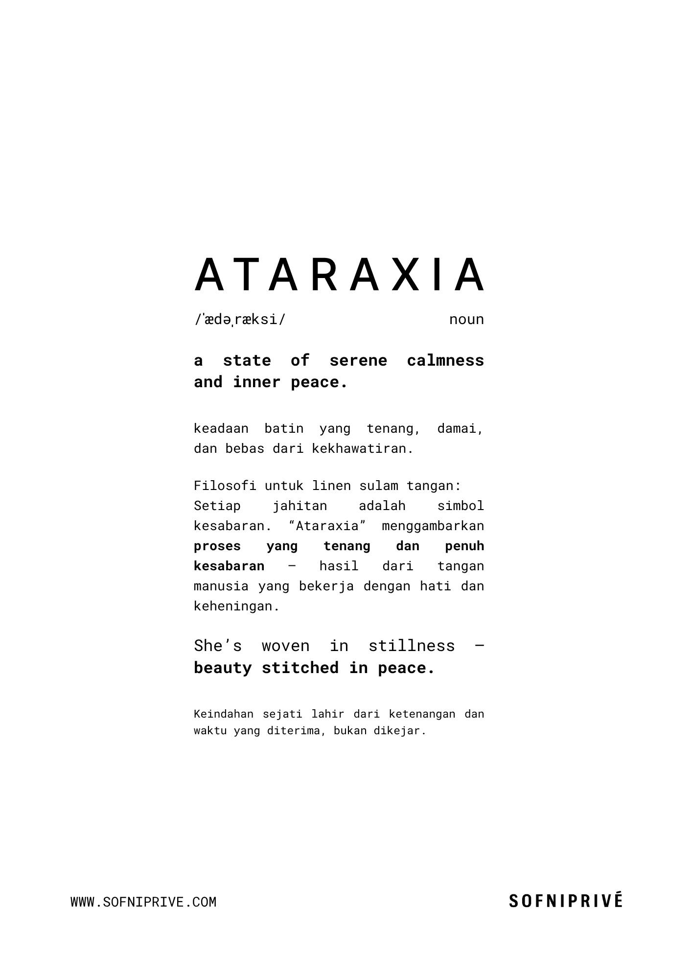 ATARAXIA ABAYA