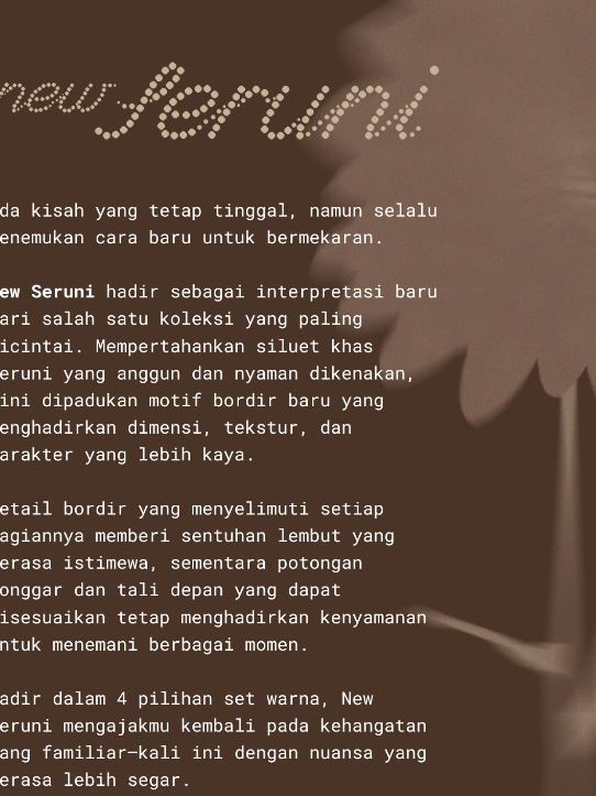 NEW SERUNI SET