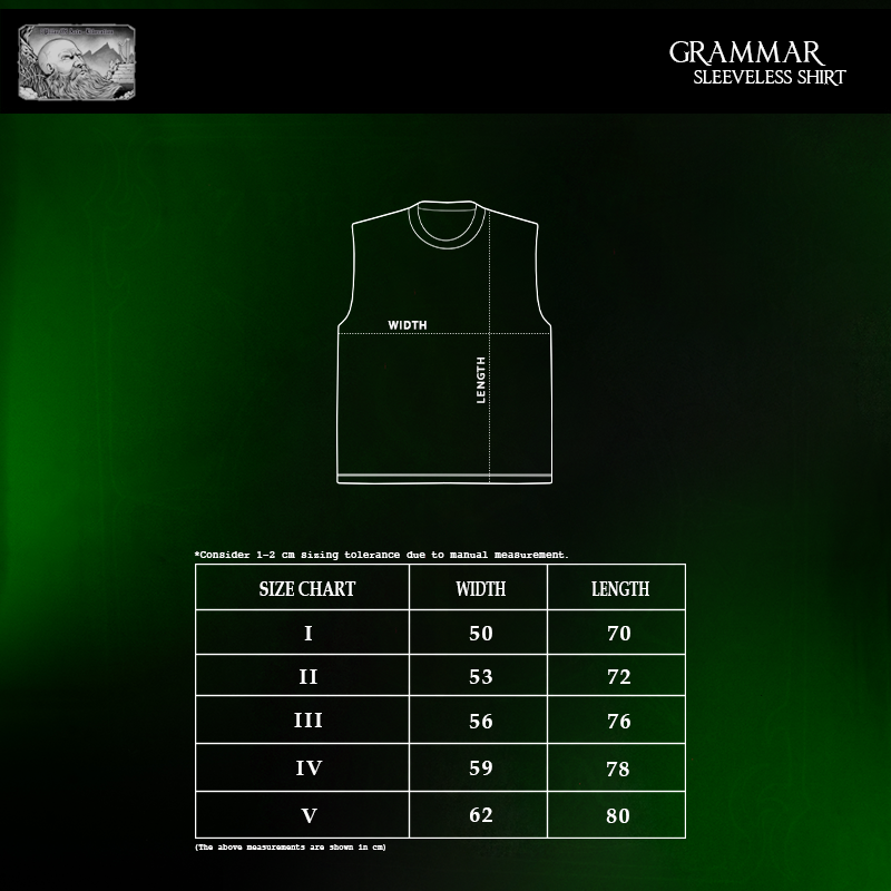 Grammar (Sleeveless Shirt)