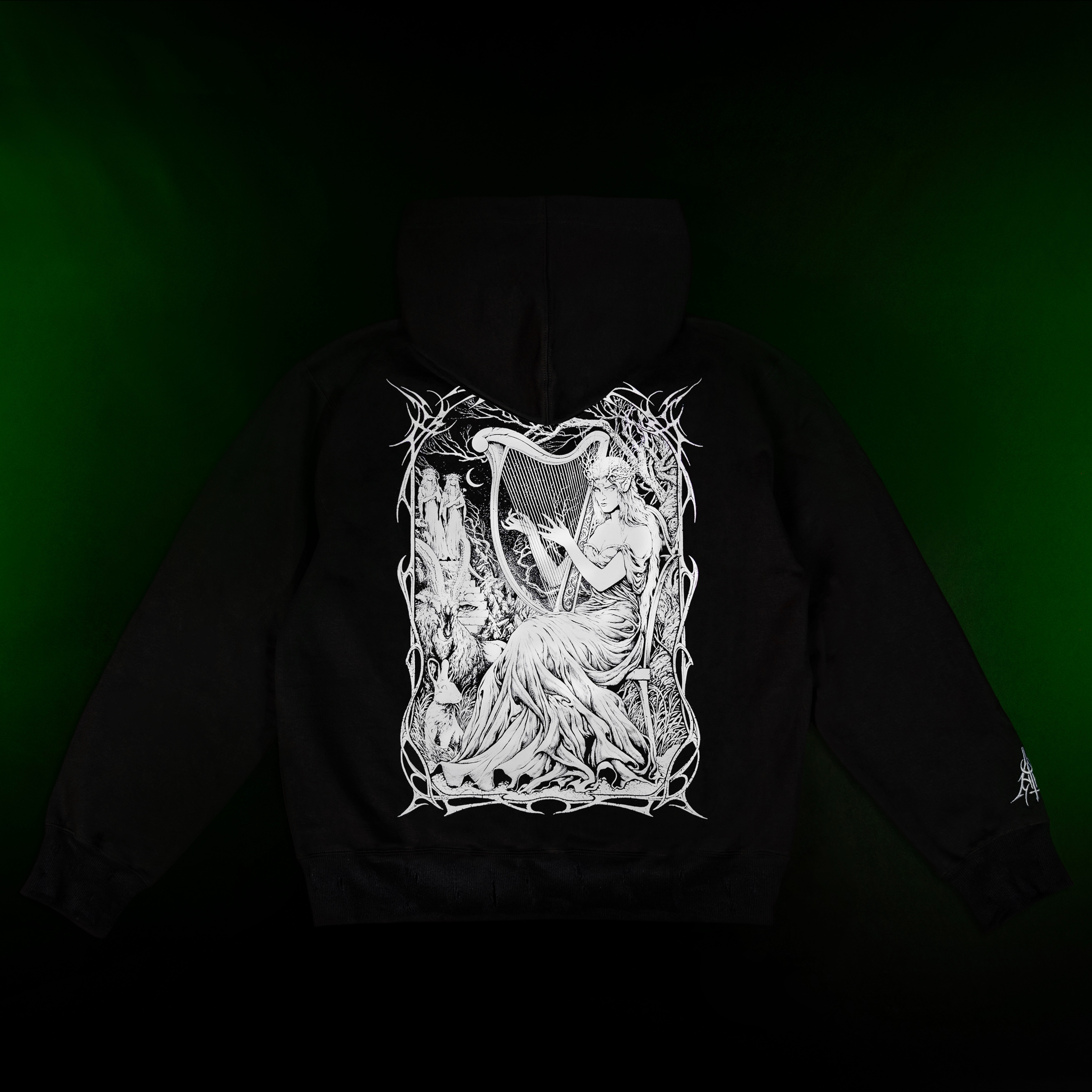 Music (Boxy Distressed Hoodie)
