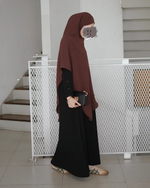 Image of Lura abaya - black