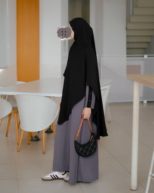 Image of Lura abaya - vintage grey