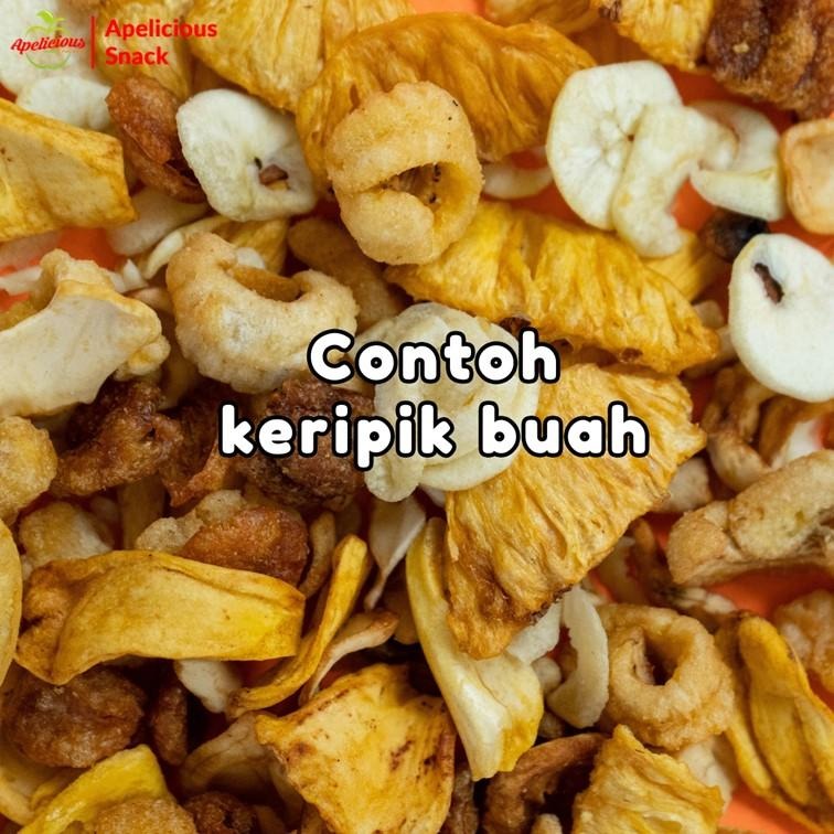 APELICIOUS BARU Paket HEMAT 8pcs KERIPIK (Buah, Sayur, KRUPUK Buah) - Kripik, Snack, Food, Makanan