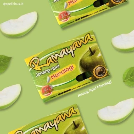 Image of Jenang Apel Manalagi / Nangka / Strawberry / Durian Oleh-Oleh Khas Malang Apel Merah