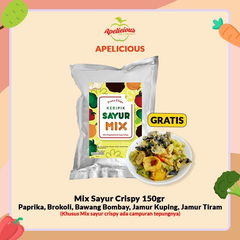 APELICIOUS [GRATIS MIX KERIPIK SAYUR TEPUNG CRISPY] MIX KERIPIK SAYUR ORI + MIX KERIPIK BUAH SAYUR