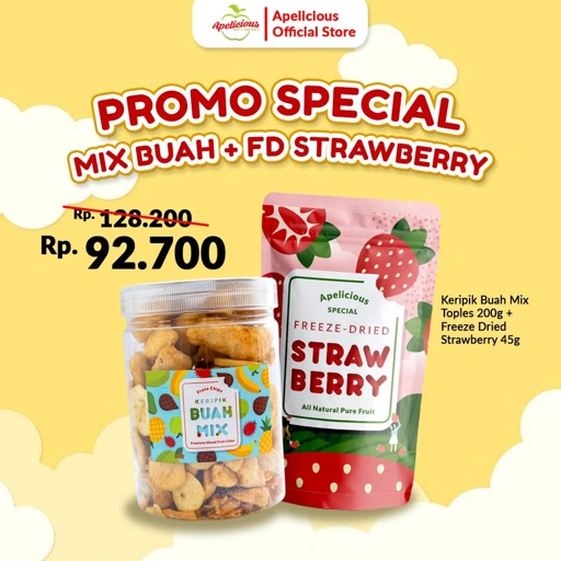 Image of APELICIOUS Keripik Buah Mix Fruta Premium