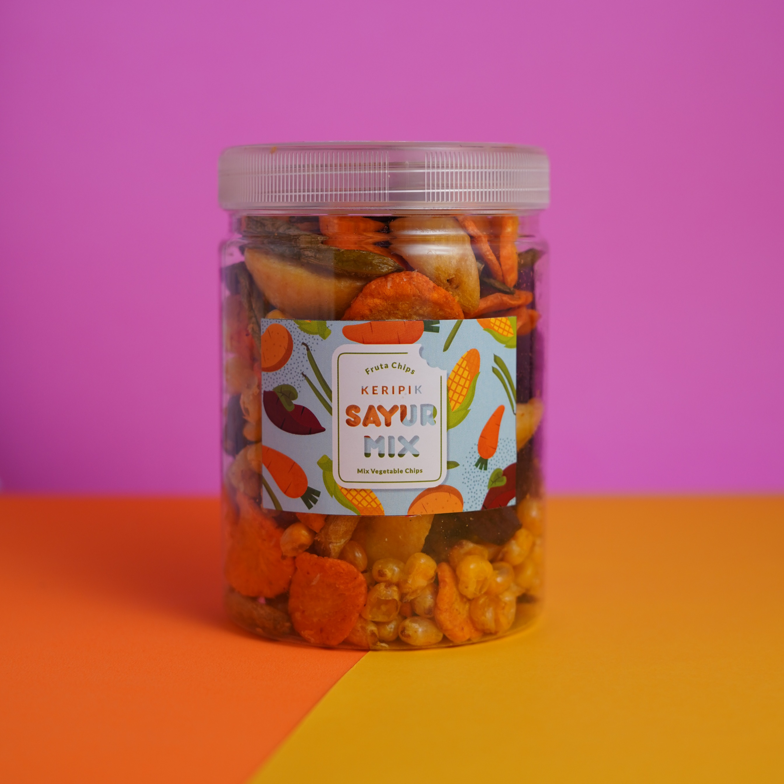 APELICIOUS KERIPIK SAYUR MIX/BUAH MIX TOPLES (Wortel, Okra, buncis,Brokoli