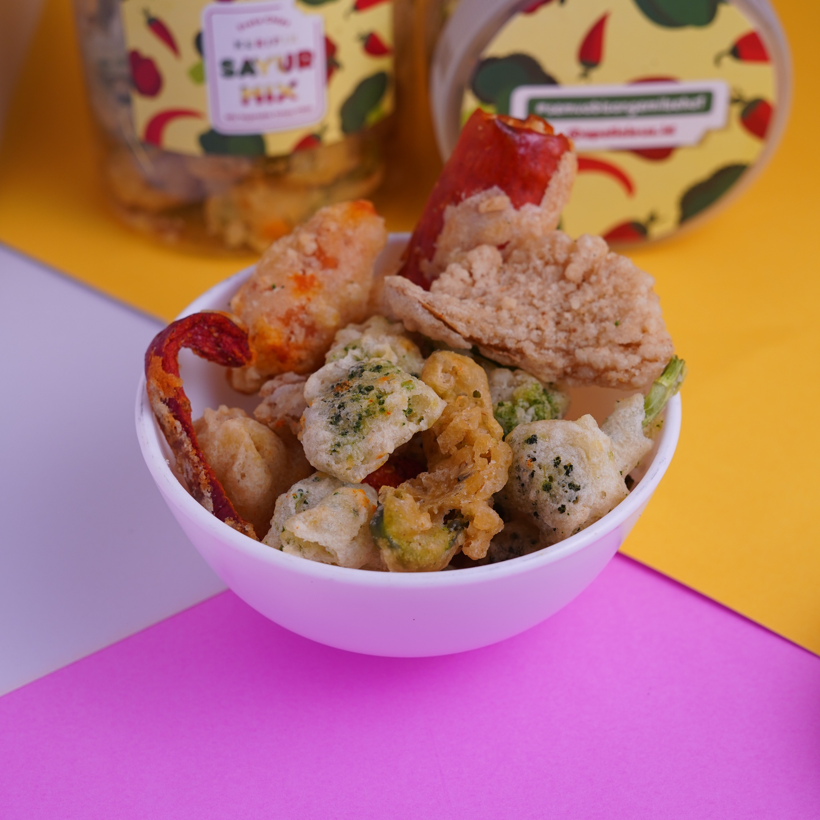 APELICIOUS KERIPIK SAYUR MIX/BUAH MIX TOPLES (Wortel, Okra, buncis,Brokoli