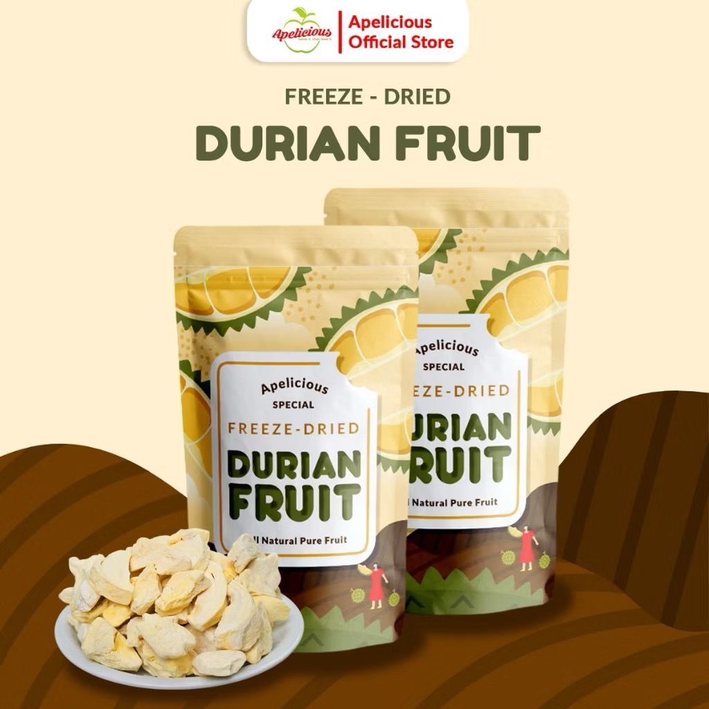 APELICIOUS Keripik Buah Durian APELICIOUS Kering - FD Durian - Food, Snack