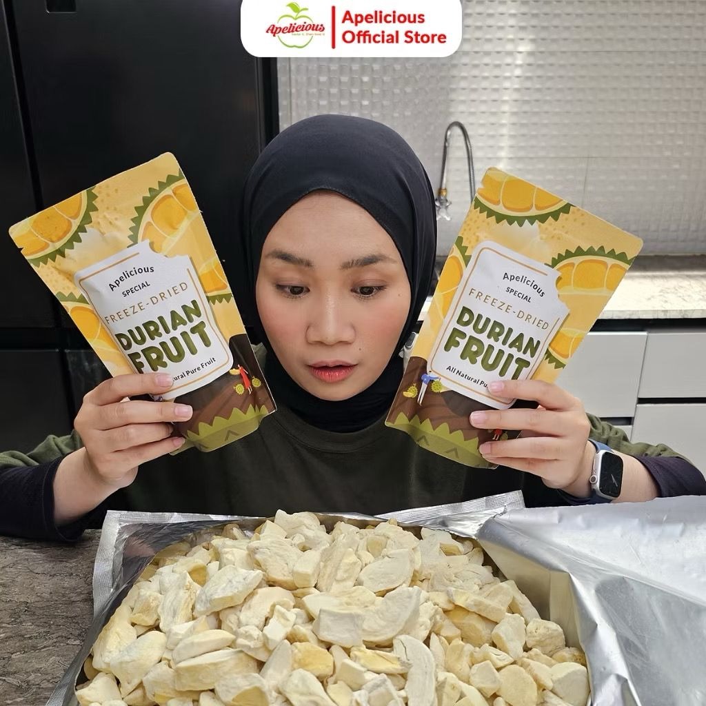 APELICIOUS Keripik Buah Durian APELICIOUS Kering - FD Durian - Food, Snack
