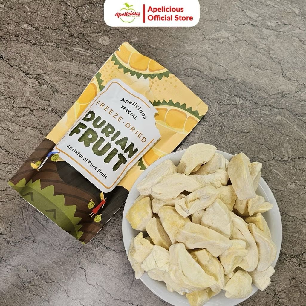 APELICIOUS Keripik Buah Durian APELICIOUS Kering - FD Durian - Food, Snack