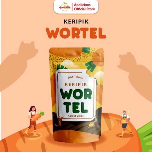 Image of APELICIOUS Keripik Wortel 50gr Eksklusif Printing 