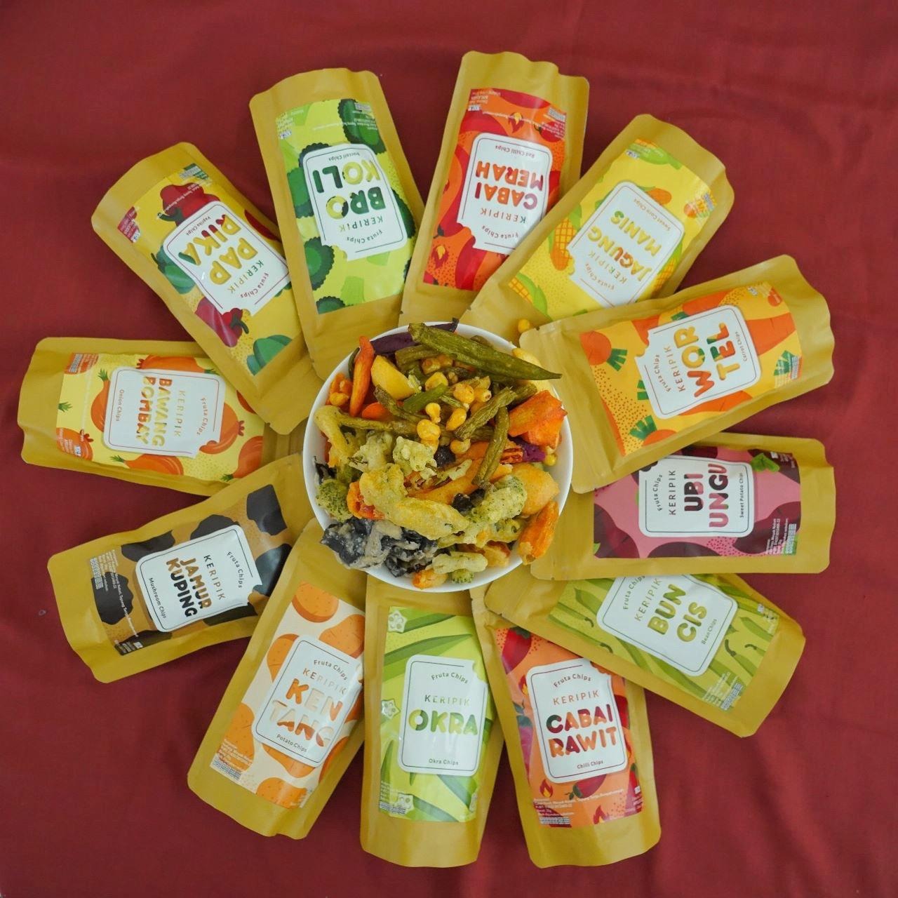 APELICIOUS Paket Keripik Sayur Mini Lengkap 12pcs