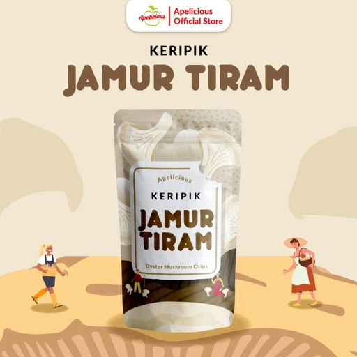 Image of APELICIOUS Keripik Jamur Tiram 50gr Eksklusif Printing 