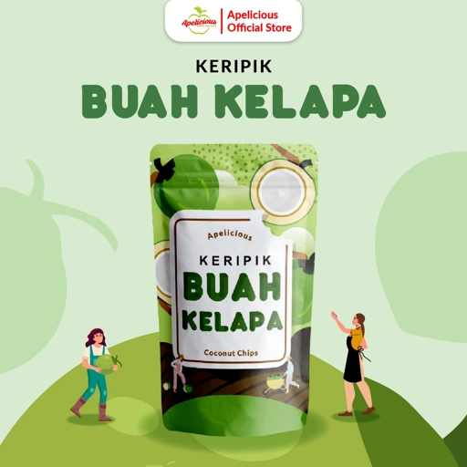 Image of APELICIOUS Keripik Kelapa 50gr Eksklusif Printing