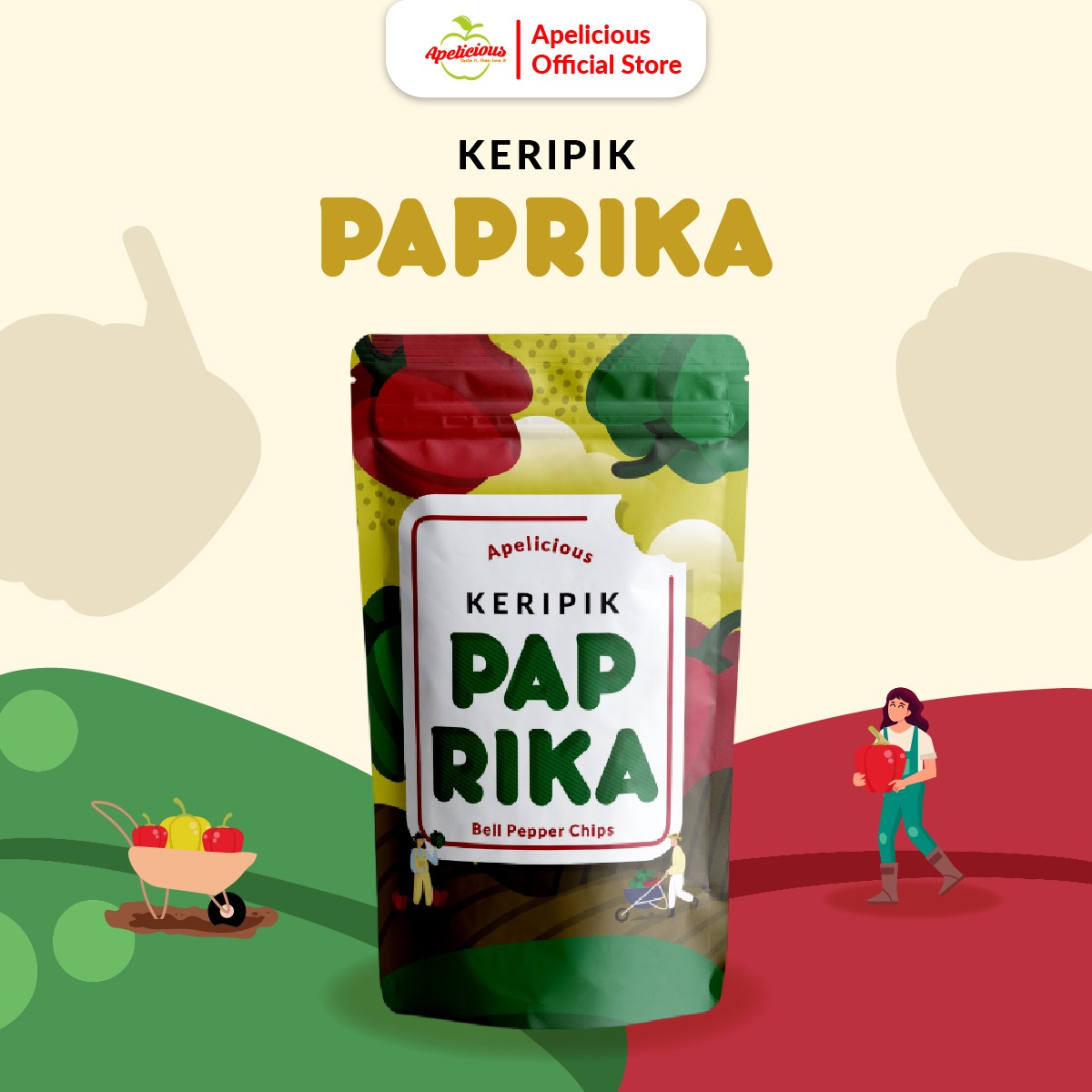 APELICIOUS Keripik Paprika 50gr Eksklusif Printing