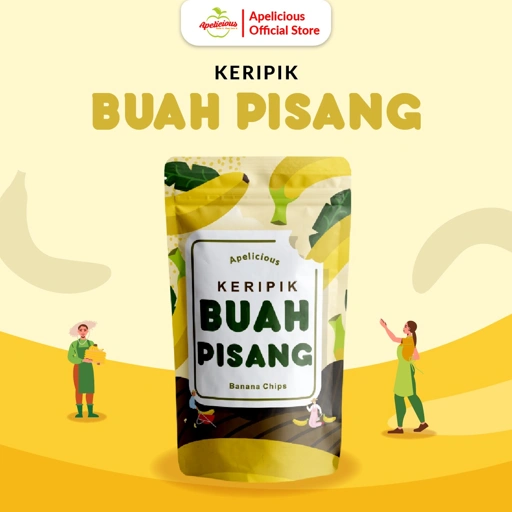 Image of APELICIOUS Keripik Buah Pisang 50gr Eksklusif Printing 