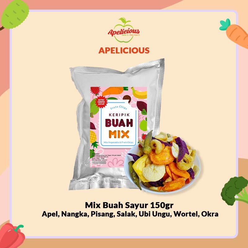 APELICIOUS [GRATIS MIX KERIPIK SAYUR TEPUNG CRISPY] MIX KERIPIK SAYUR ORI + MIX KERIPIK BUAH SAYUR