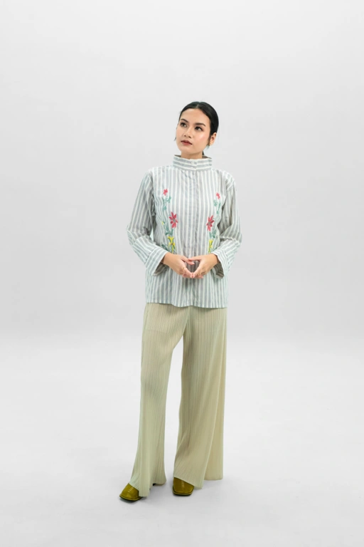 Image of Brie Blouse Cloud Stone