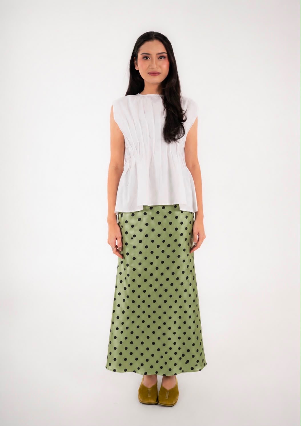 Dotty Semi-Flare Skirt
