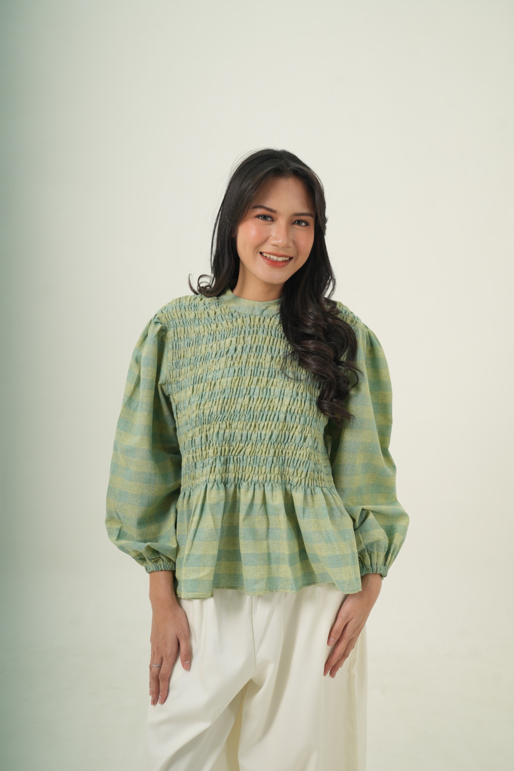 Melba Shirred Blouse