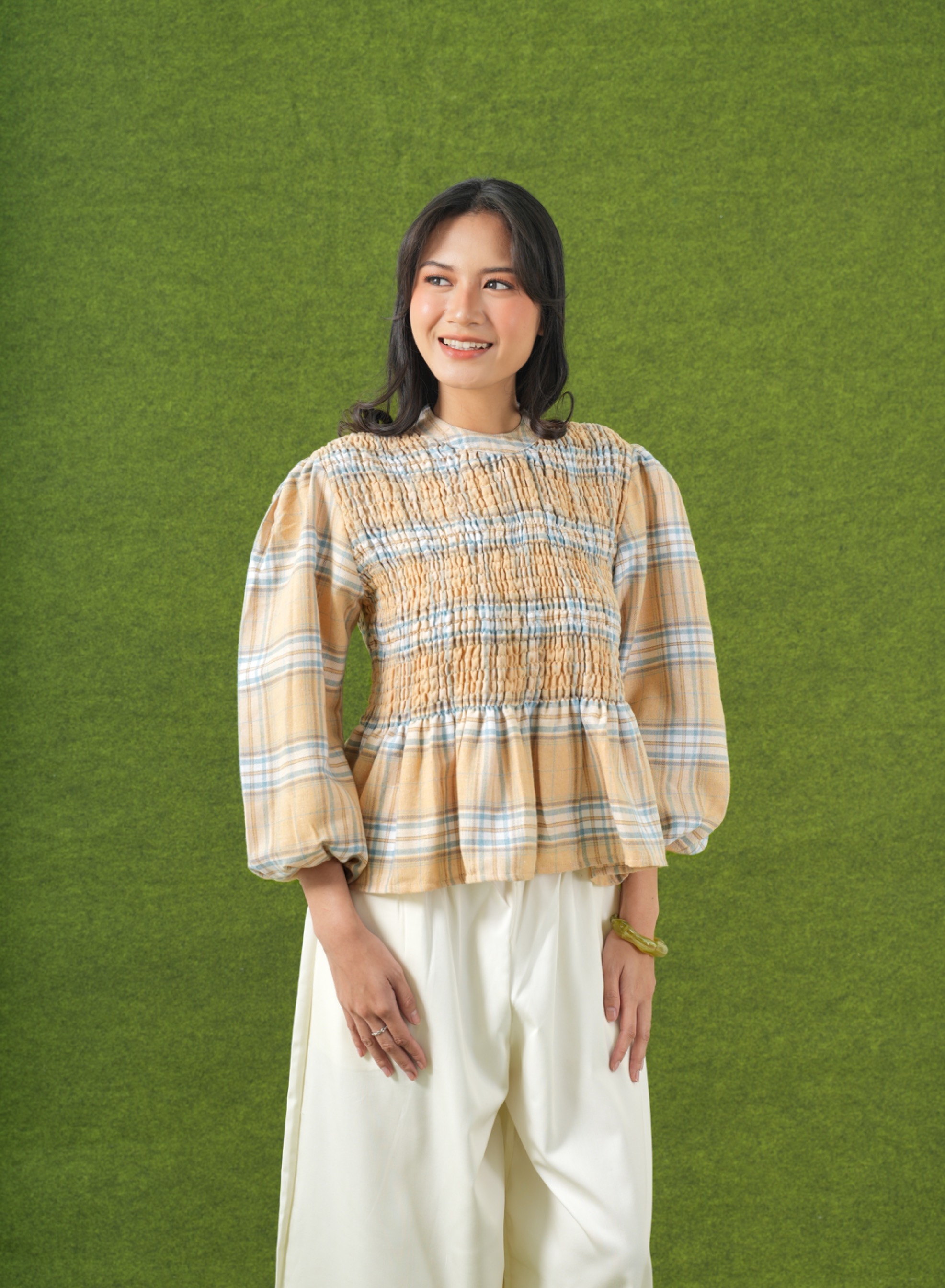 Melba Shirred Blouse