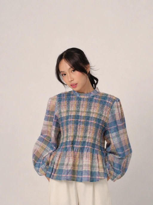 Image of Melba Shirred Blouse