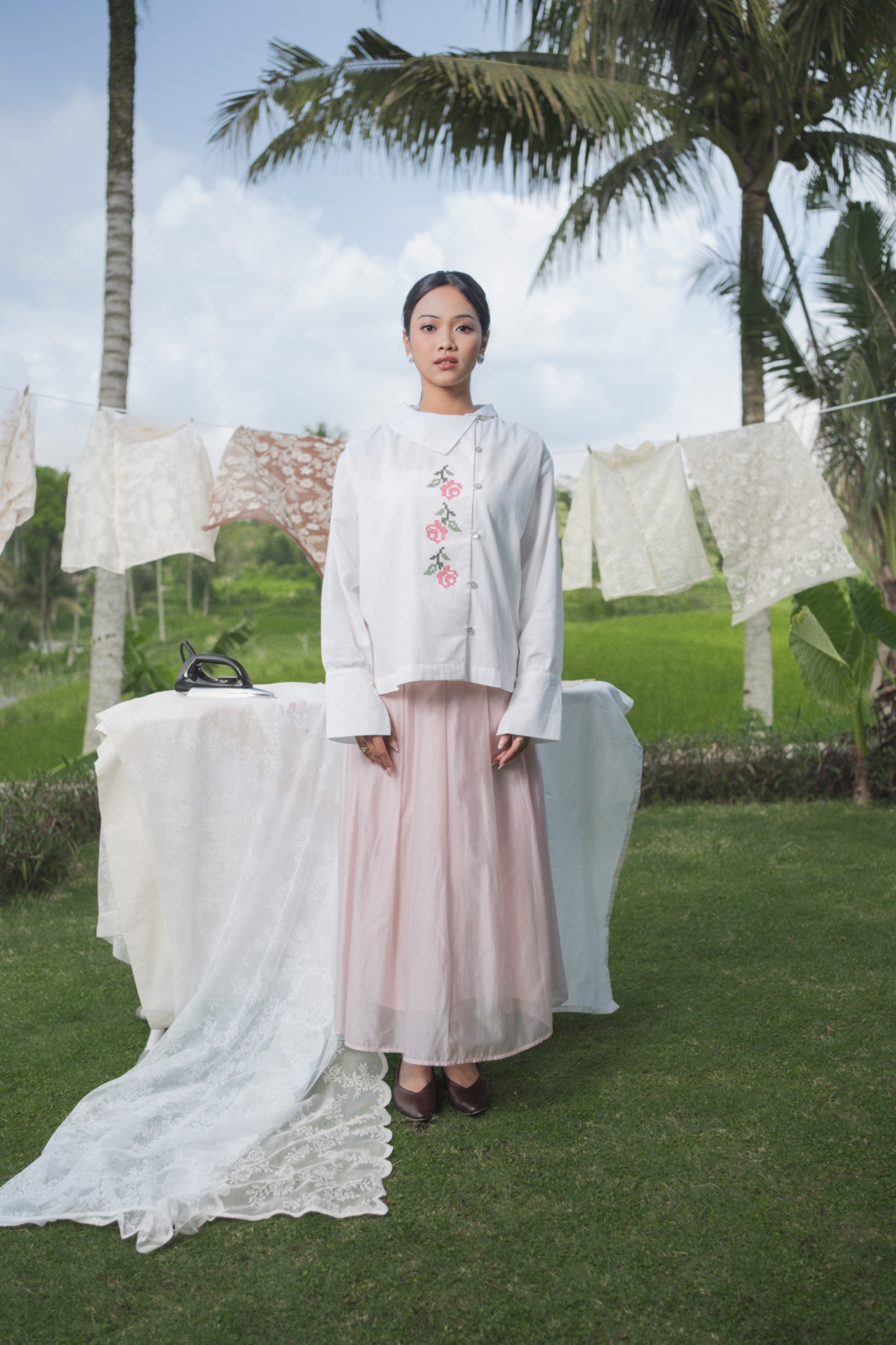 Nirmala Blouse Broken White