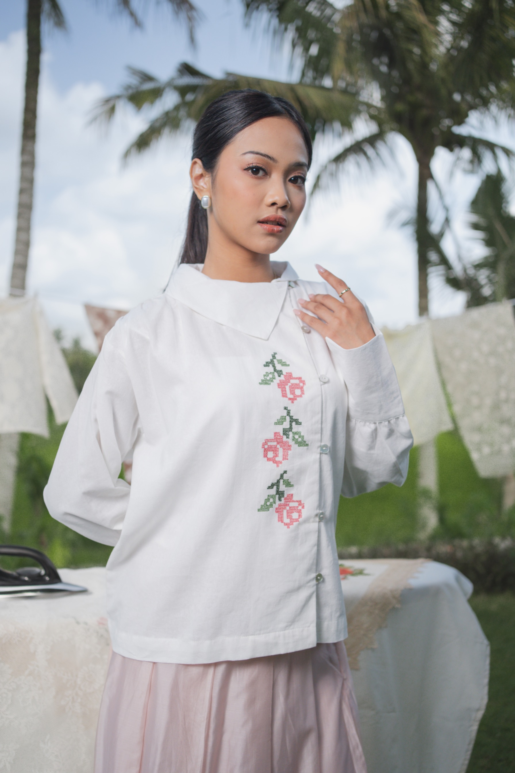 Nirmala Blouse Broken White