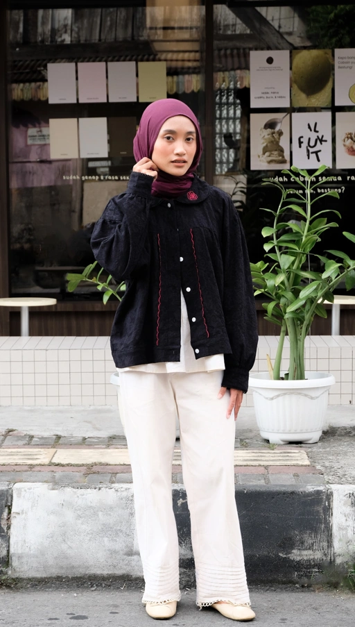 Image of Elaya Jacket Noir Rose