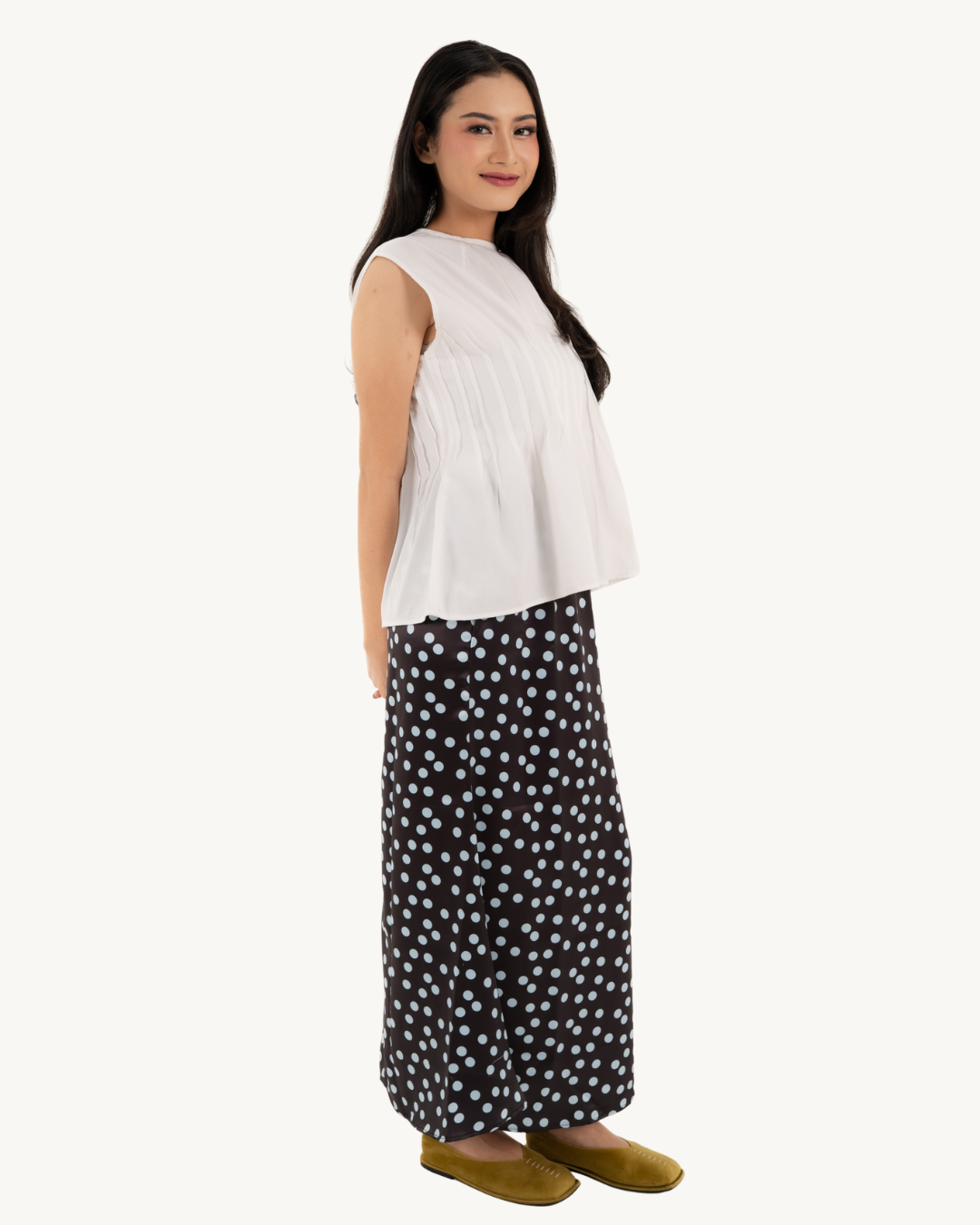 Dotty Semi-Flare Skirt
