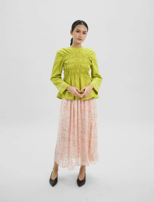 Image of Beatrice Blouse Lime