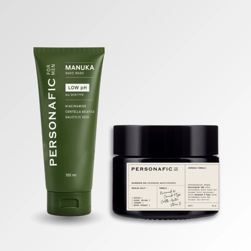 Image of Classic Simple Pack for Skin Barrier Repair | Facewash and Moisturizer (2 pcs)