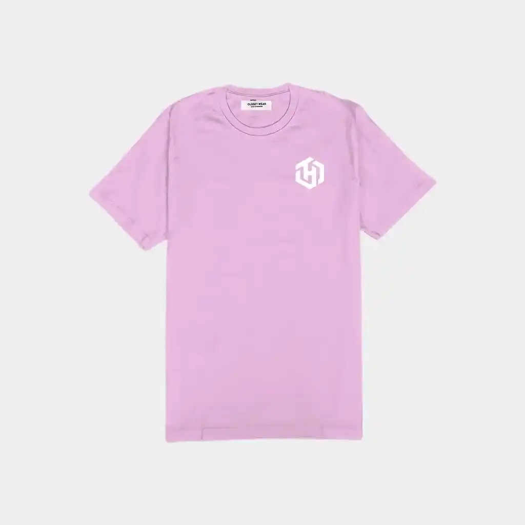 Basic Baby Pink Shirt Short Sleeves