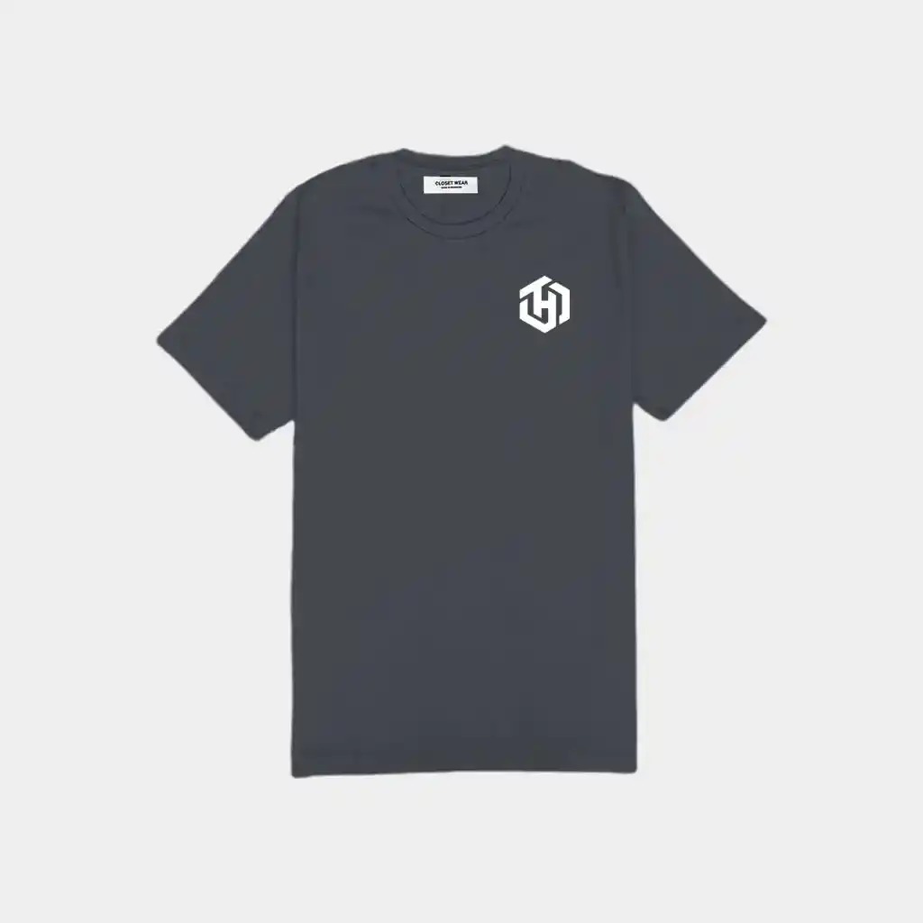 Basic Dark Gray Shirt Short Sleeves