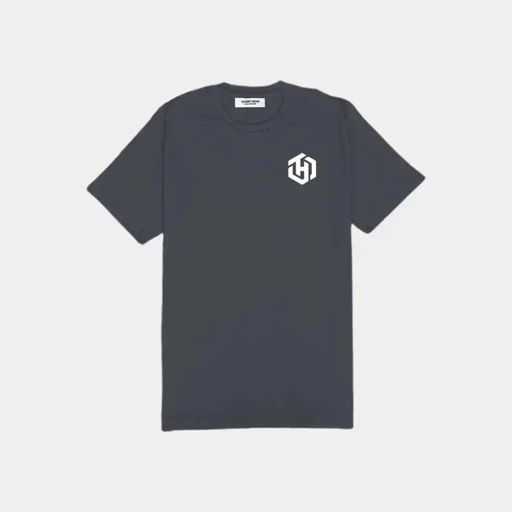 Image of Basic Dark Gray Shirt Short Sleeves