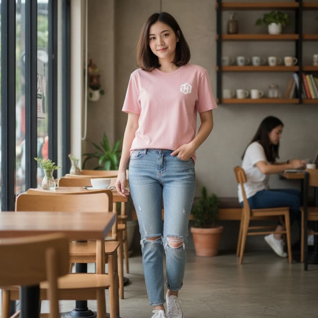 Basic Dusty Pink Shirt Short Sleeves