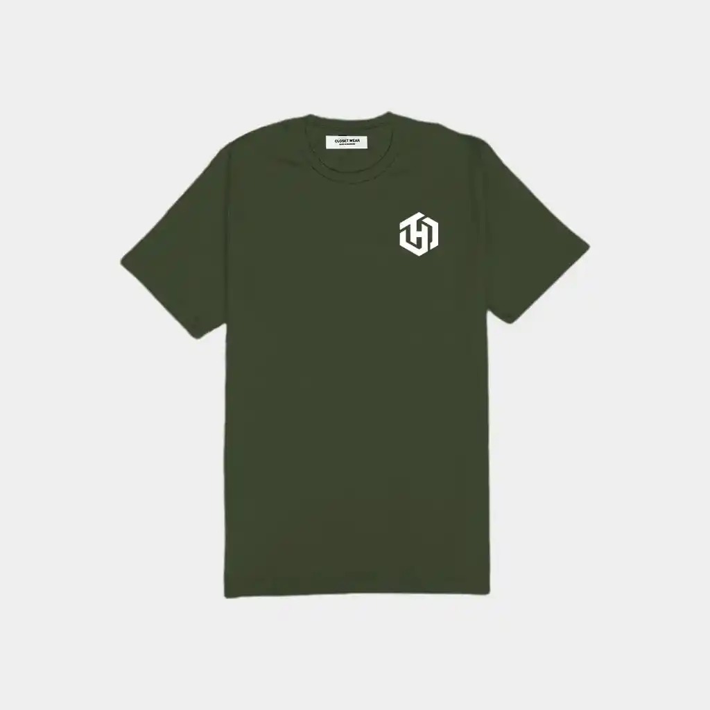 Basic Green Army Shirt Short Sleeves