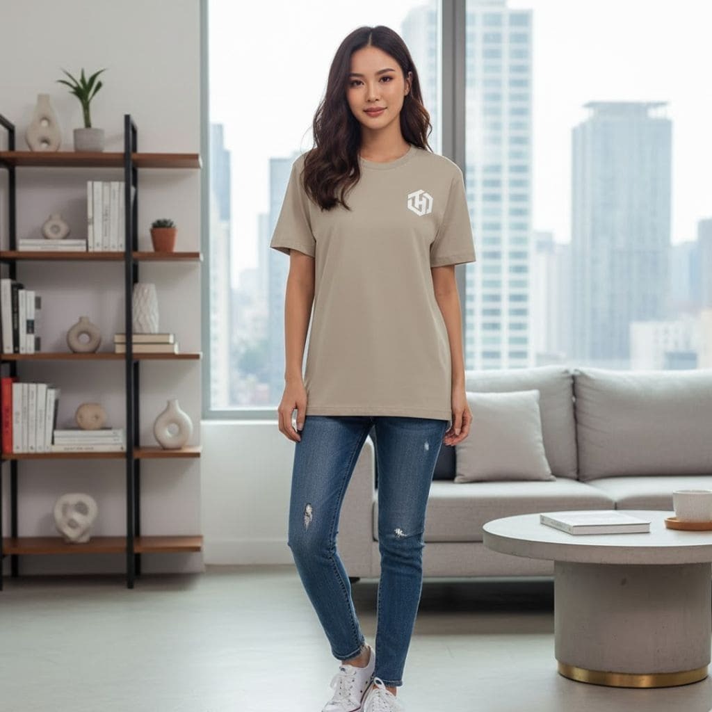 Basic Khaki Shirt Short Sleeves